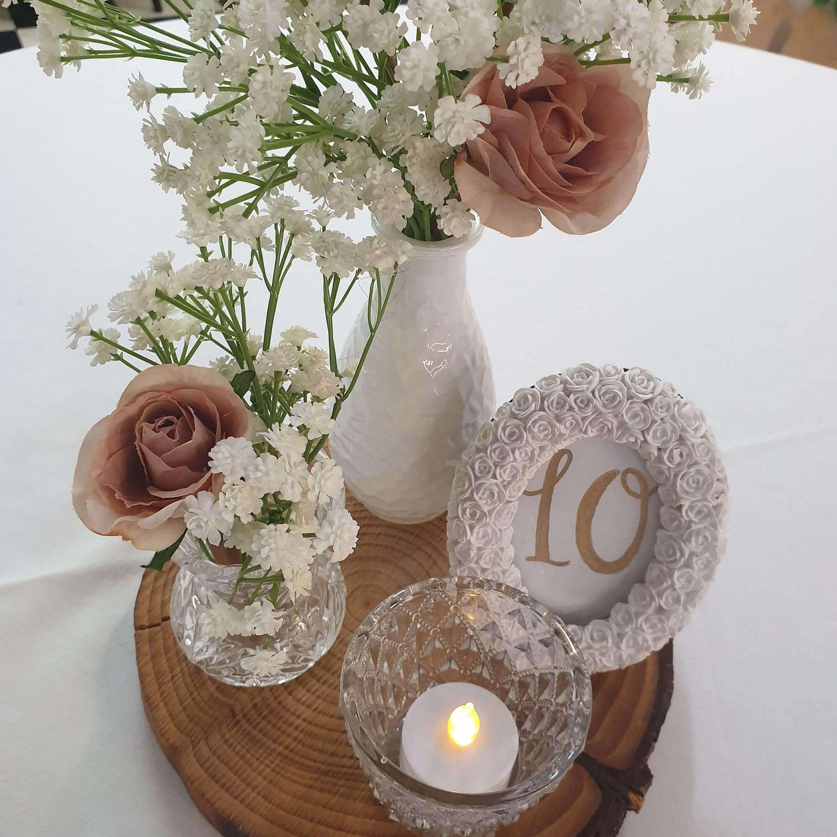 Rustic Wood Centrepiece package